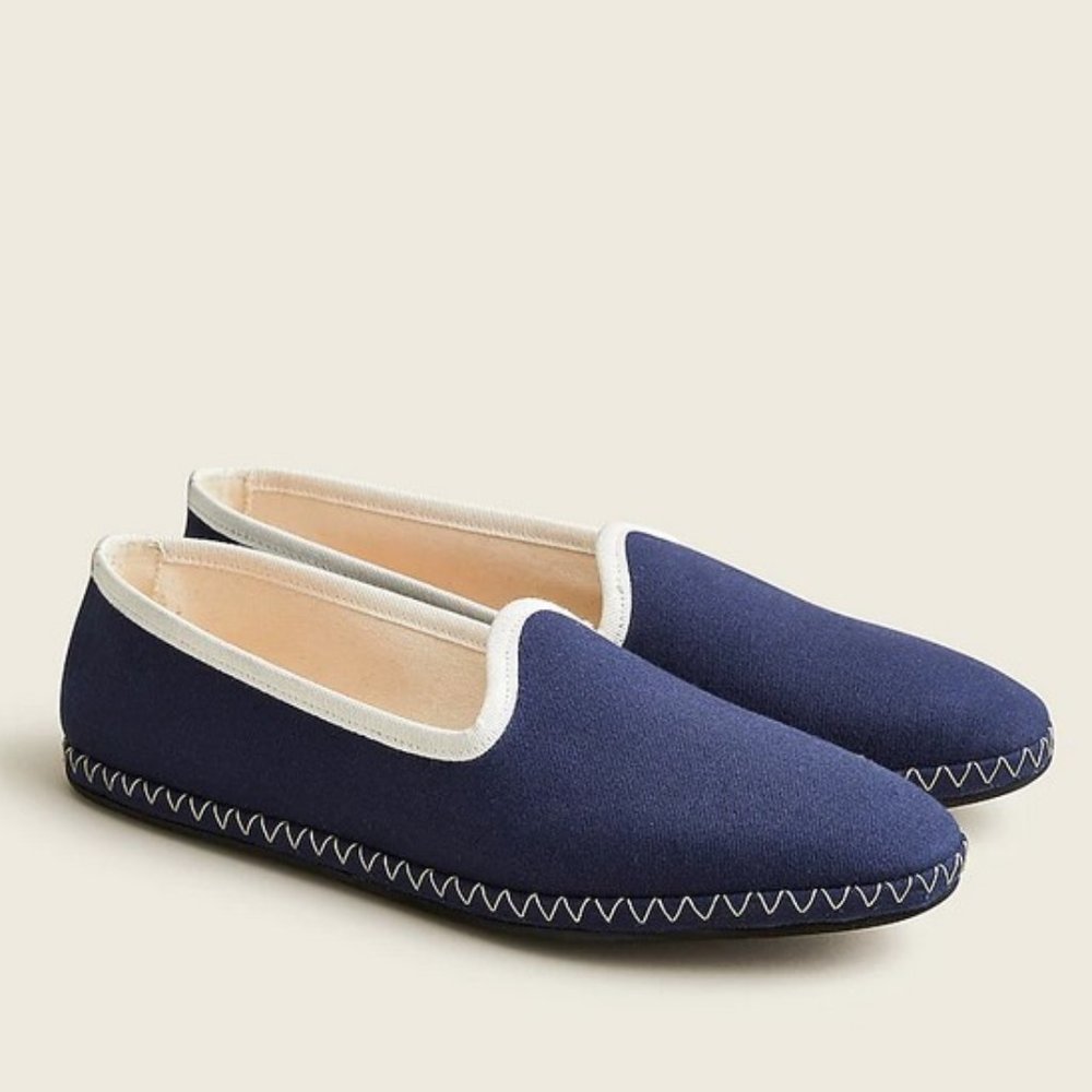 J. Crew Contrast tipped venetian loafers 6M